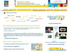 Tablet Screenshot of logement-jeunes.unhaj.org